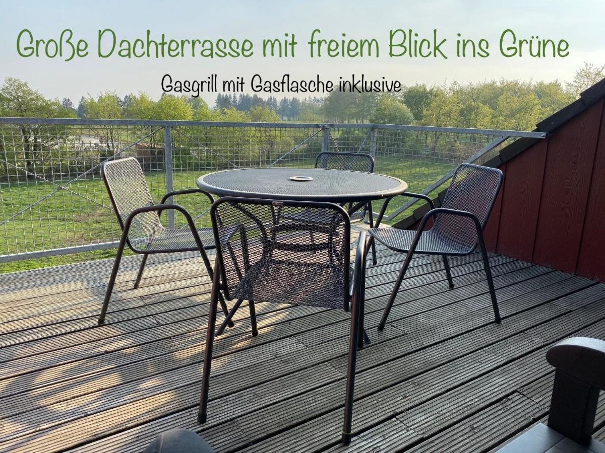 Hof Vierzehnender Im Hohen Venn - 70Qm Fachwerk-Studio - Grosses Wohn-Schlafzimmer Mit Dachterrasse Und Kaminofen - Separate Kueche - Perfekt Fuer Paare - Monschau - Eifel - Hunde Willkommen - Islandpferde Екстер'єр фото